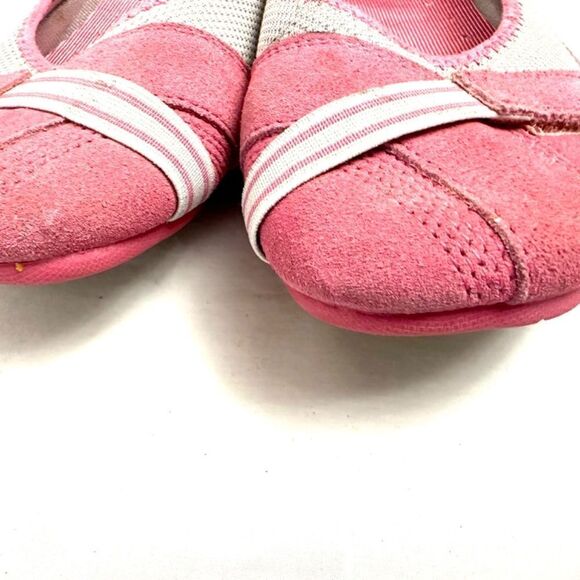 Champion Skimmer Ballet Flat Shoes Pink Leather 8 - Picture 3 of 5